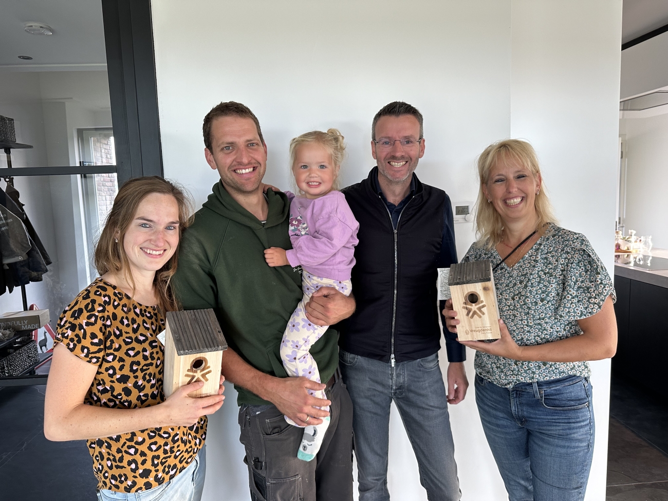 Familie Houwelingen-Schaap uit Eemdijk met Jan Vreugdenhil